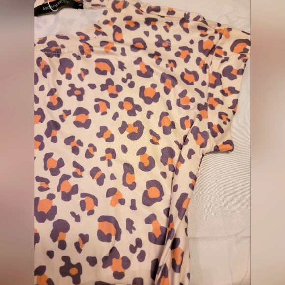 MEROKEETY Leopard Print Dress Size M - Picture 2 of 5